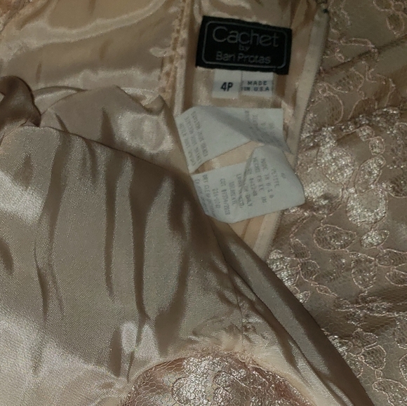 Cachet by Bari Protas lace Prom Dress 1980's - Picture 9 of 16